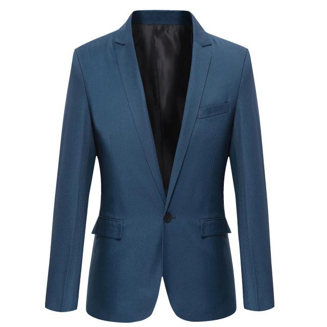 West Louis™ Casual Solid Color Masculine Blazer  - West Louis