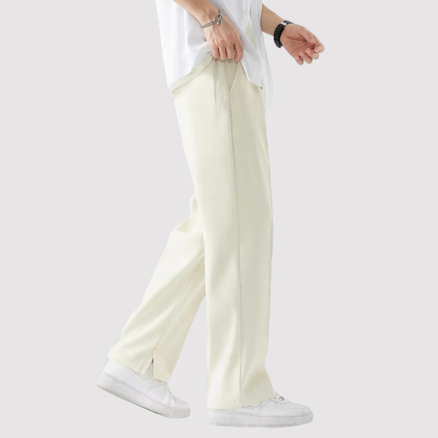 Max | Men's straight wide-leg pants-Cole Clothing-Cole Clothing