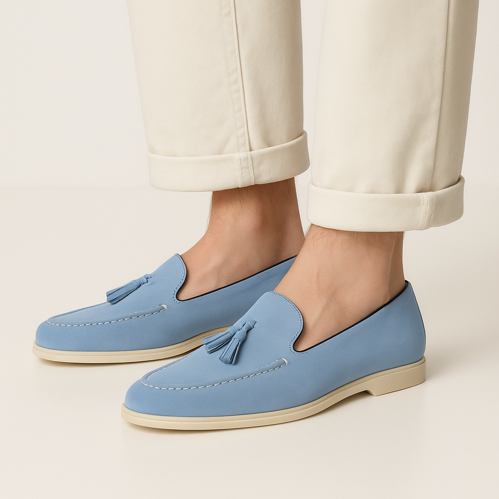 Men’s Summer Tassel Loafers in Velvet – Cole Clothing