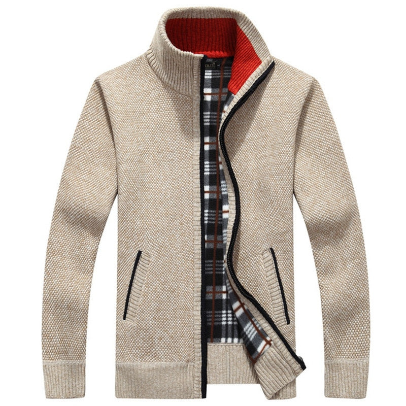 Men’s Velvet Crew-Neck Jumper – Spring Layer
