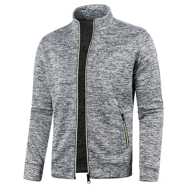 Men’s Zip-Up Track Jacket – Casual Sports Layer