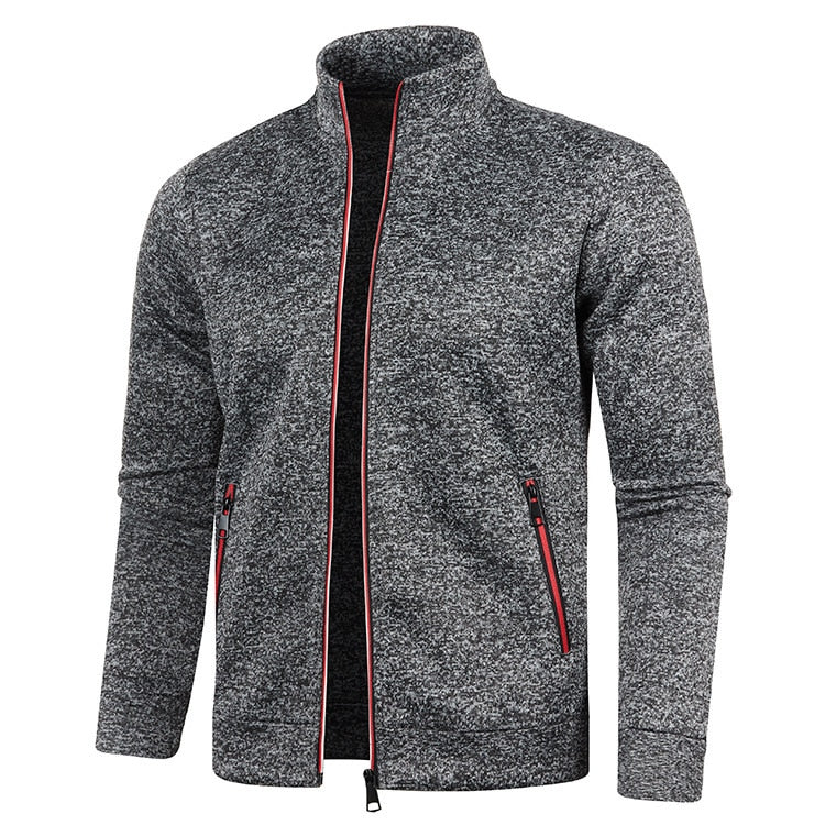 Men’s Zip-Up Track Jacket – Casual Sports Layer