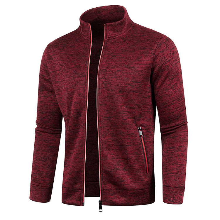 Men’s Zip-Up Track Jacket – Casual Sports Layer