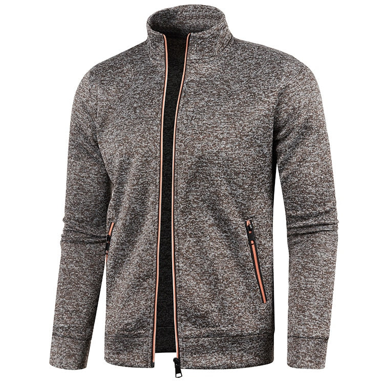 Men’s Zip-Up Track Jacket – Casual Sports Layer