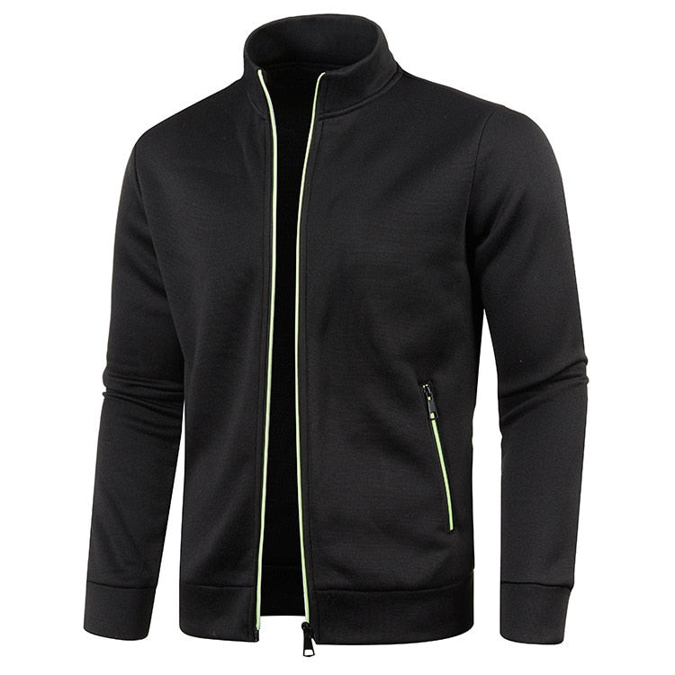 Men’s Zip-Up Track Jacket – Casual Sports Layer