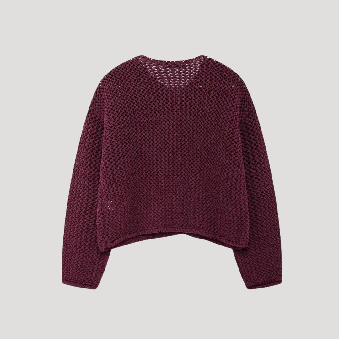 Women’s knitted cardigan with button front – relaxed layering jumper