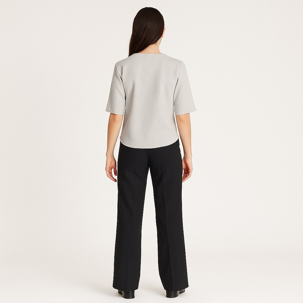 Women's Silk Boat Neck Half Sleeve Textured T-shirt – Cole Clothing
