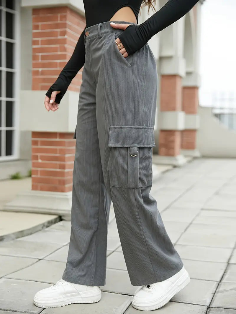 Women's Cargo Trousers-Women's Trousers-Cole Clothing-Cole Clothing