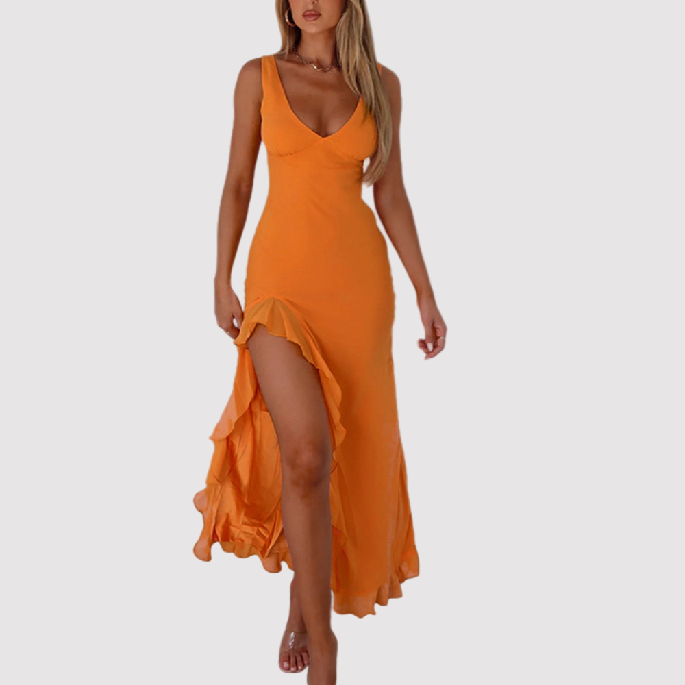 Women's Deep V Neck Dress