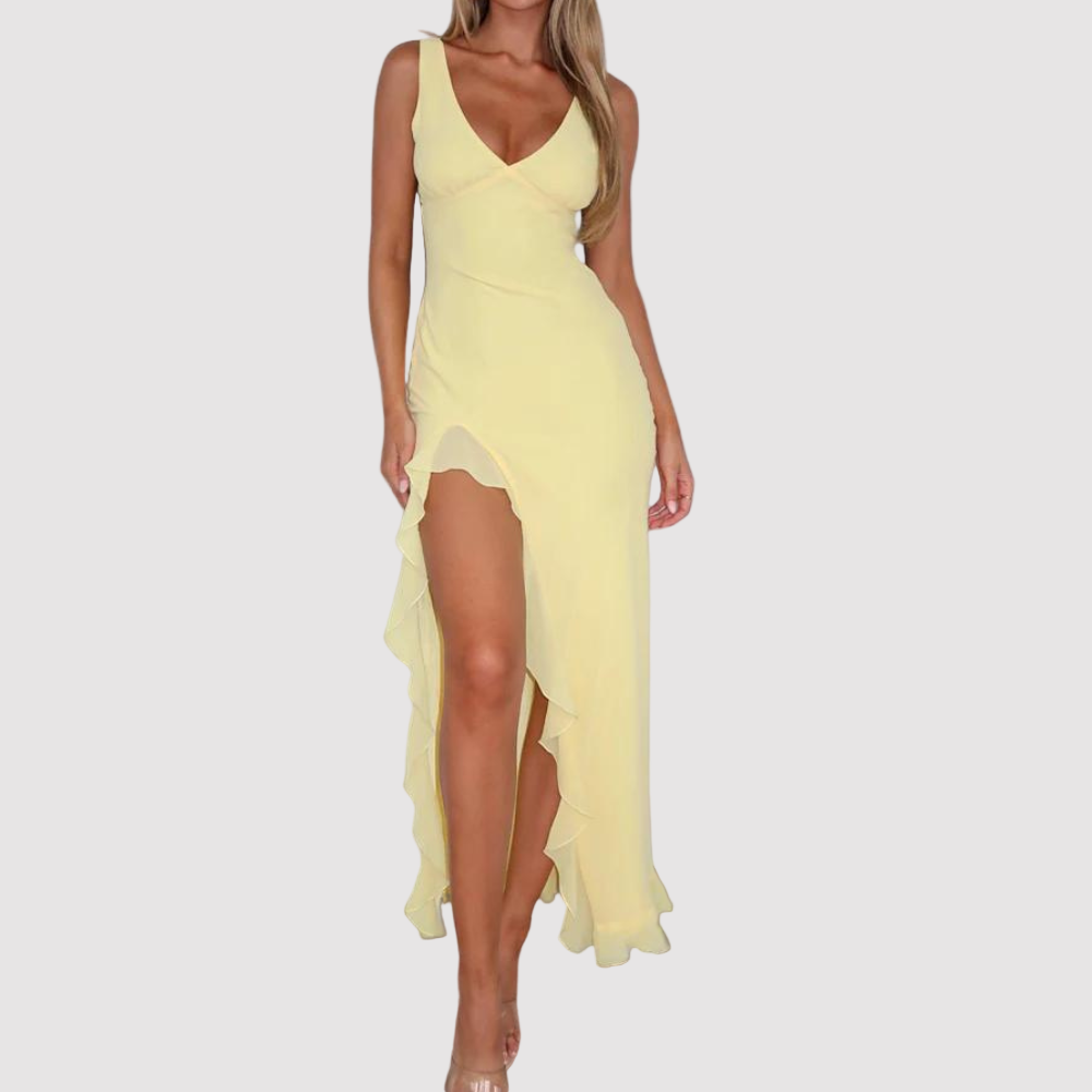 Women's Deep V Neck Dress