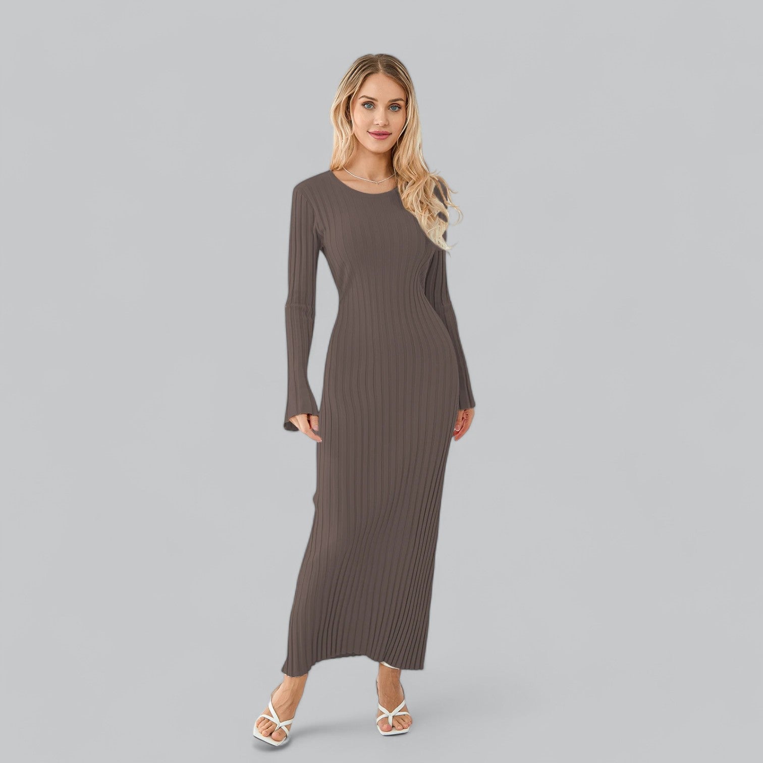 Women's Lace-Up Maxi Dress-Cole Clothing-Cole Clothing
