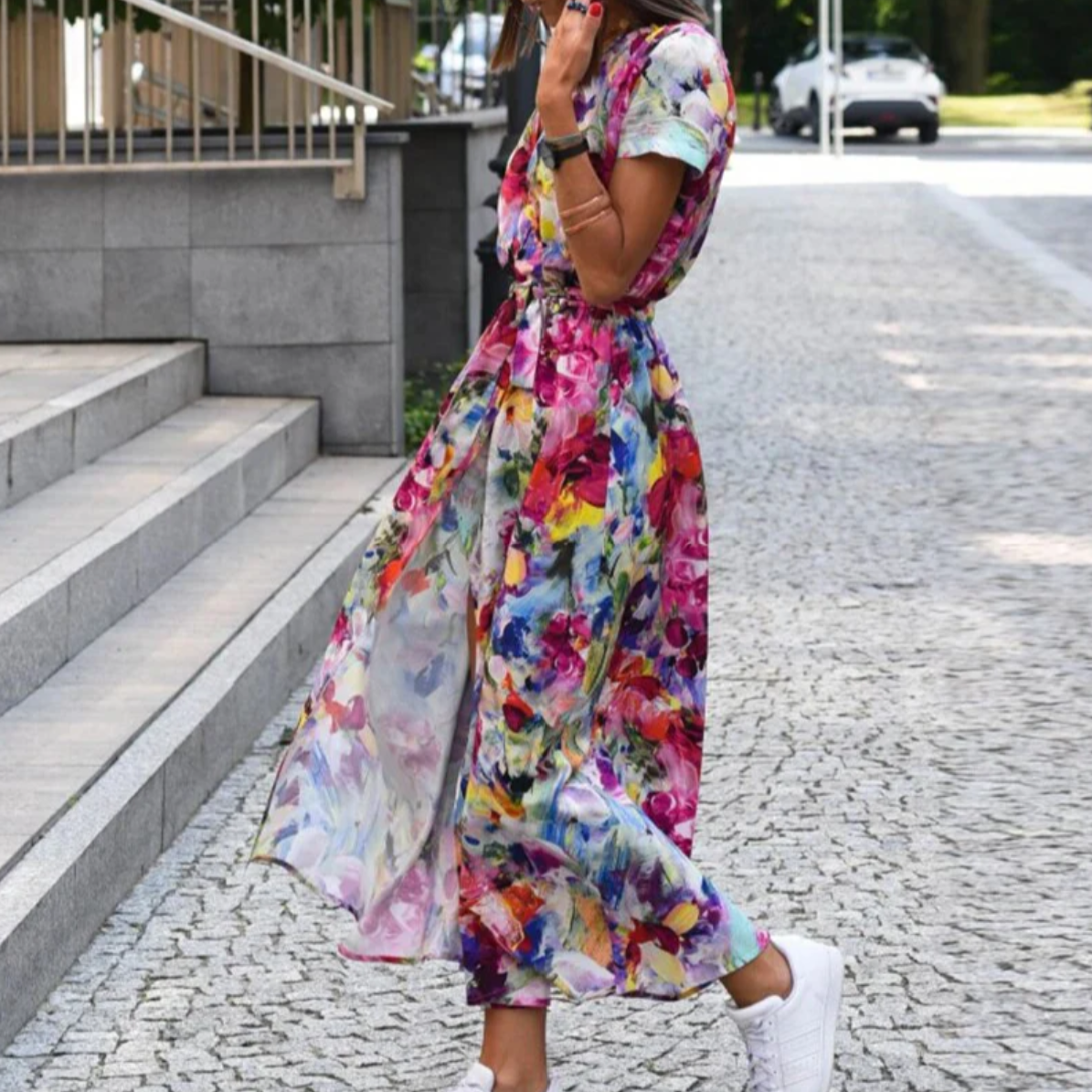 Women’s Printed Cotton Summer Dress