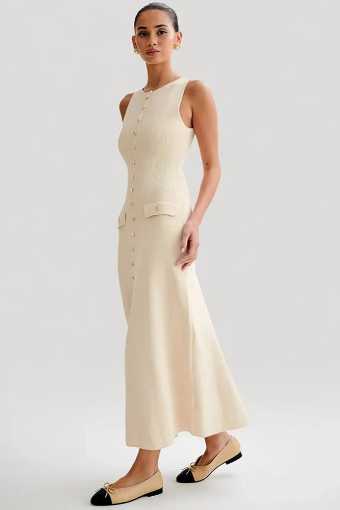 Women's Chic Sleeveless Maxi Dress-Cole Clothing-Cole Clothing