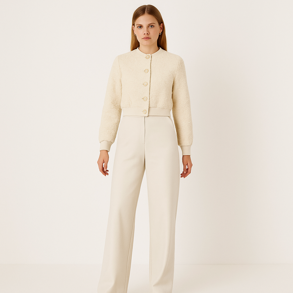 Women's Structured Polo Bomber Sweater – Old Money Style-Cole Clothing